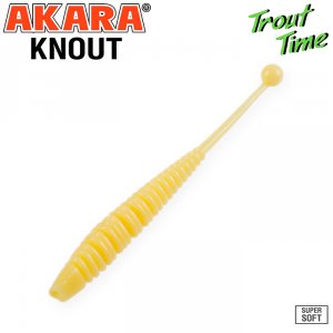 Силиконовая приманка Akara Trout Time KNOUT 2,5 Garlic (10 шт)