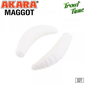 Силиконовая приманка Akara Trout Time MAGGOT 1,3 Cheese (12 шт)