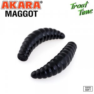 Силиконовая приманка Akara Trout Time MAGGOT 1,3 Cheese (12 шт)