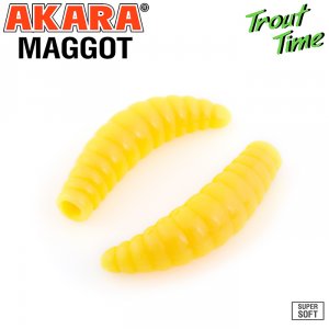 Силиконовая приманка Akara Trout Time MAGGOT 1,3 Shrimp (12 шт)