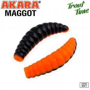 Силиконовая приманка Akara Trout Time MAGGOT 1,6 Cheese (10 шт)