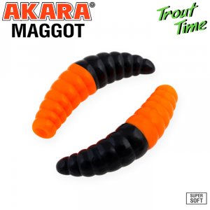 Силиконовая приманка Akara Trout Time MAGGOT 1,6 Shrimp (10 шт)