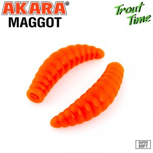 Силиконовая приманка Akara Trout Time MAGGOT 1,3 Cheese (12 шт)