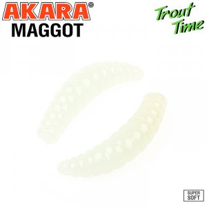 Силиконовая приманка Akara Trout Time MAGGOT 1,3 Cheese (12 шт)