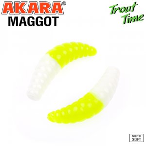 Силиконовая приманка Akara Trout Time MAGGOT 1,6 Shrimp (10 шт)