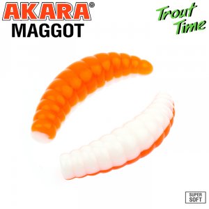 Силиконовая приманка Akara Trout Time MAGGOT 1,6 Cheese (10 шт)