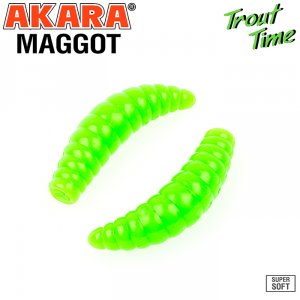 Силиконовая приманка Akara Trout Time MAGGOT 1,3 Cheese (12 шт)