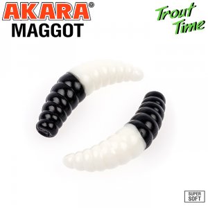 Силиконовая приманка Akara Trout Time MAGGOT 1,6 Shrimp (10 шт)