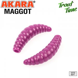 Силиконовая приманка Akara Trout Time MAGGOT 1,3 Cheese (12 шт)
