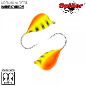 Мормышка Spider литая Капля с ушком (модель 11)