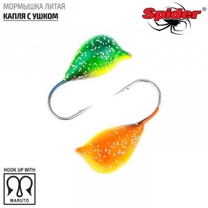 Мормышка Spider литая Капля с ушком (модель 11)