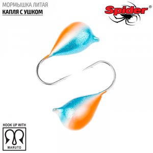 Мормышка Spider литая Капля с ушком (модель 11)