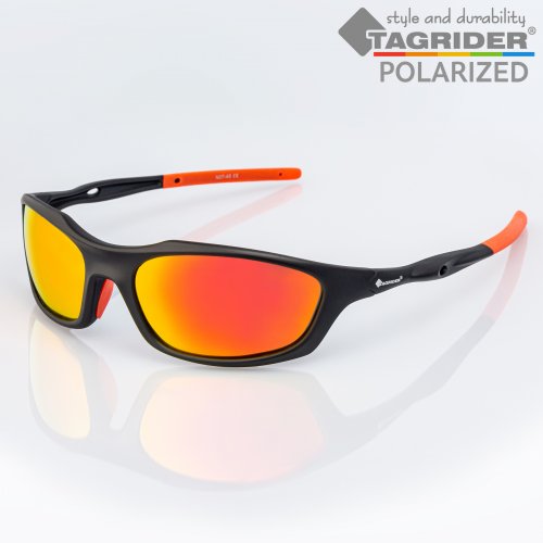 Очки поляризационные Tagrider в чехле N07-45 Gold Red Mirror
