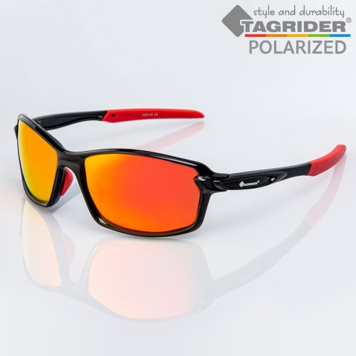 Очки поляризационные Tagrider в чехле N20-45 Gold Red Mirror