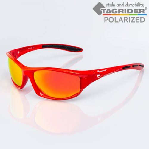 Очки поляризационные Tagrider в чехле N26-45 Gold Red Mirror