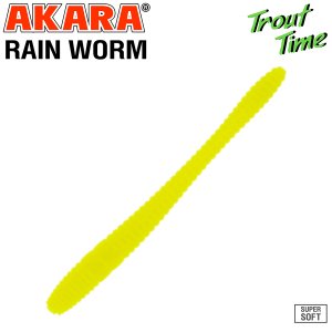 Силиконовая приманка Akara Trout Time Rain-Worm 2.5 Cheese (10 шт)