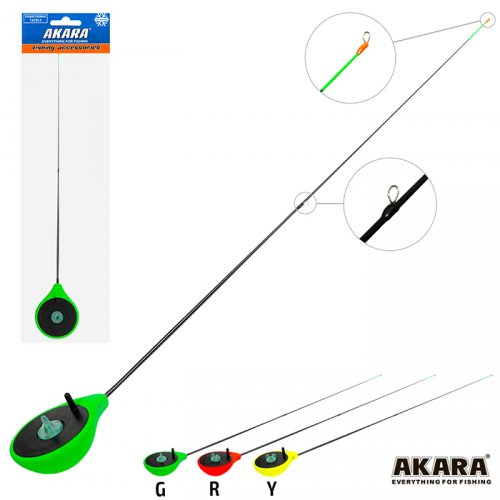 Удочка зимняя Akara Finezza L (1,0-3,6г) Green
