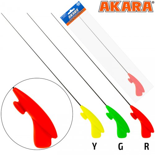Удочка зимняя Akara RHC красная (хлыст S мягкий Hi Carbon)