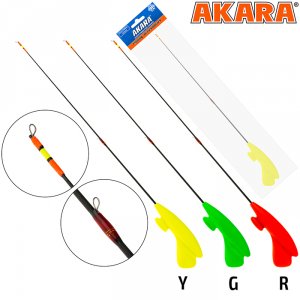 Удочка зимняя Akara Lucky Punch M 405 (1,0-8,0г) 2-х составной Hi Carbon Yellow