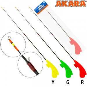 Удочка зимняя Akara RHTS красная (хлыст малый полый телескоп 2 х. составной Hi Carbon)