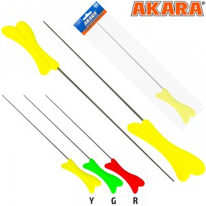 Удочка зимняя Akara RKW1 желтая (хлыст Hi Carbon 1 составной) 38 см