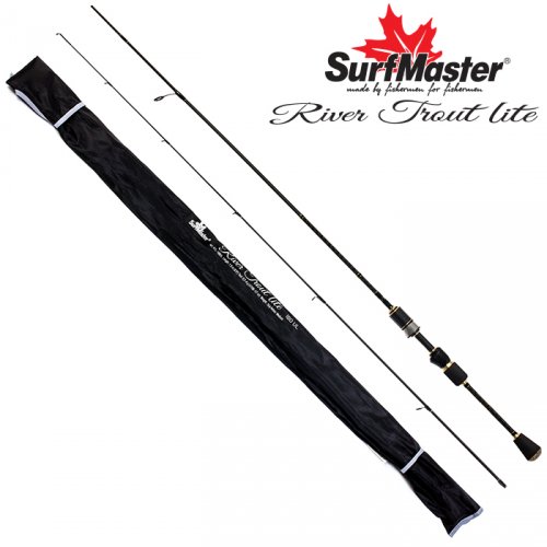 Спиннинг штекерный угольный 2 колена Surf Master River Trout Lite UL (0,2-4) 1,8 м