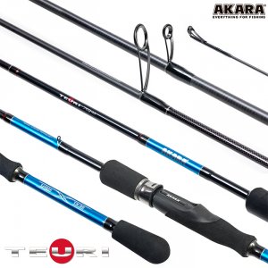 Спиннинг штекерный угольный 2 колена Akara Teuri MS