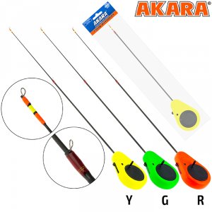 Удочка зимняя Akara Detent M 400 (2,0-8,0г) Yellow 2-х составной
