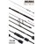 Спиннинг штекерный угольный 2 колена Akara SL1001 Black Shadow TX-30
