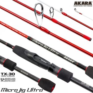 Спиннинг штекерный угольный 2 колена Akara SL1004 Micro Jig Ultra TX-30