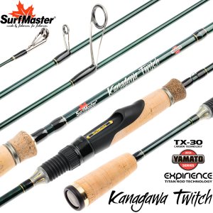 Спиннинг штекерный угольный 2 колена Surf Master YS5007 Yamato Series Kanagawa Twitch TX-30