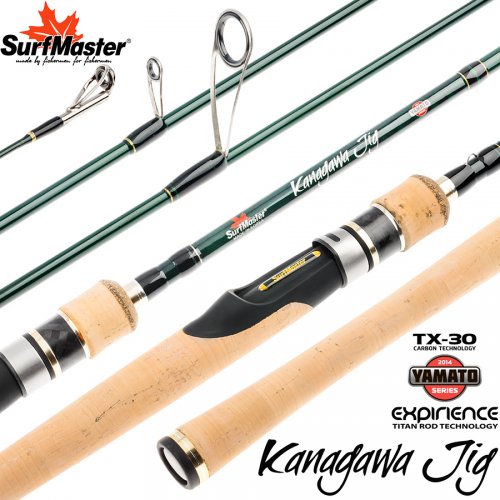 Спиннинг штекерный угольный 2 колена Surf Master YS5008 Yamato Series Kanagawa Jig TX-30