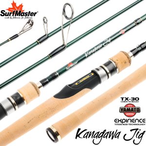 Спиннинг штекерный угольный 2 колена Surf Master YS5008 Yamato Series Kanagawa Jig TX-30