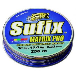 Шнур Sufix Matrix Pro x6 разноцветный