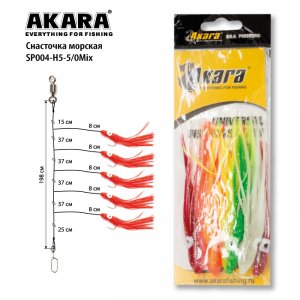 Снасточка морская Akara Octopus System SP004 H5 №5/0 Mix