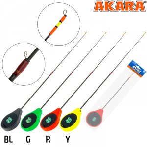 Удочка зимняя Akara SPTS красная (хлыст малый полый телескоп 2-х составной Hi Carbon)