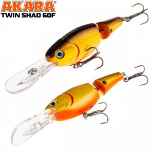 Воблер Akara Twin Shad 60F