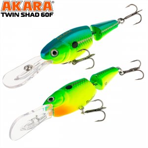Воблер Akara Twin Shad 60F