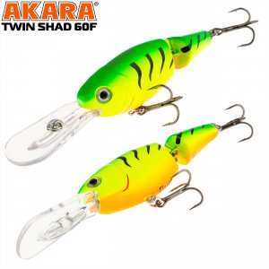 Воблер Akara Twin Shad 60F