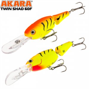 Воблер Akara Twin Shad 60F