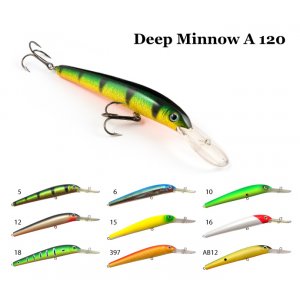 Воблер RAIDEN Deep Minnow A 120