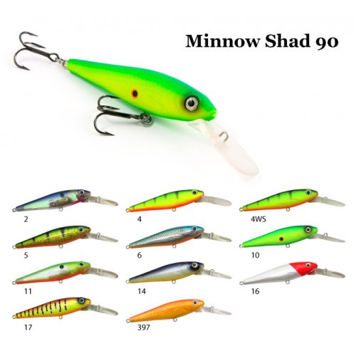 Воблер RAIDEN Minnow Shad 90