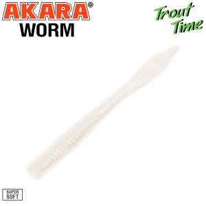Силиконовая приманка Akara Trout Time WORM 3 Cheese (10 шт)