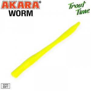 Силиконовая приманка Akara Trout Time WORM 3 Cheese (10 шт)