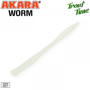 Силиконовая приманка Akara Trout Time WORM 3 Cheese (10 шт)