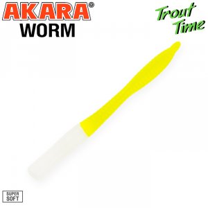 Силиконовая приманка Akara Trout Time WORM 3 Cheese (10 шт)