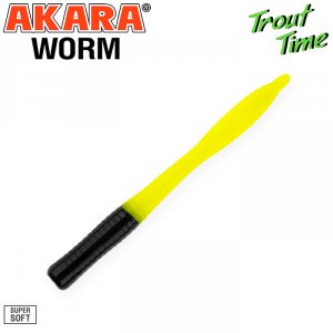 Силиконовая приманка Akara Trout Time WORM 3 Cheese (10 шт)