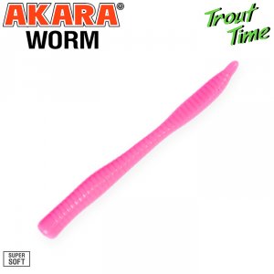 Силиконовая приманка Akara Trout Time WORM 3 Cheese (10 шт)