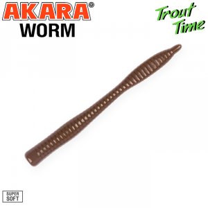 Силиконовая приманка Akara Trout Time WORM 3 Cheese (10 шт)