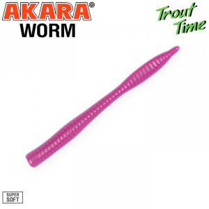 Силиконовая приманка Akara Trout Time WORM 3 Cheese (10 шт)